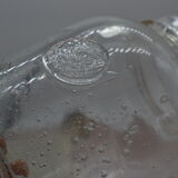 Blown glass jar with original cap