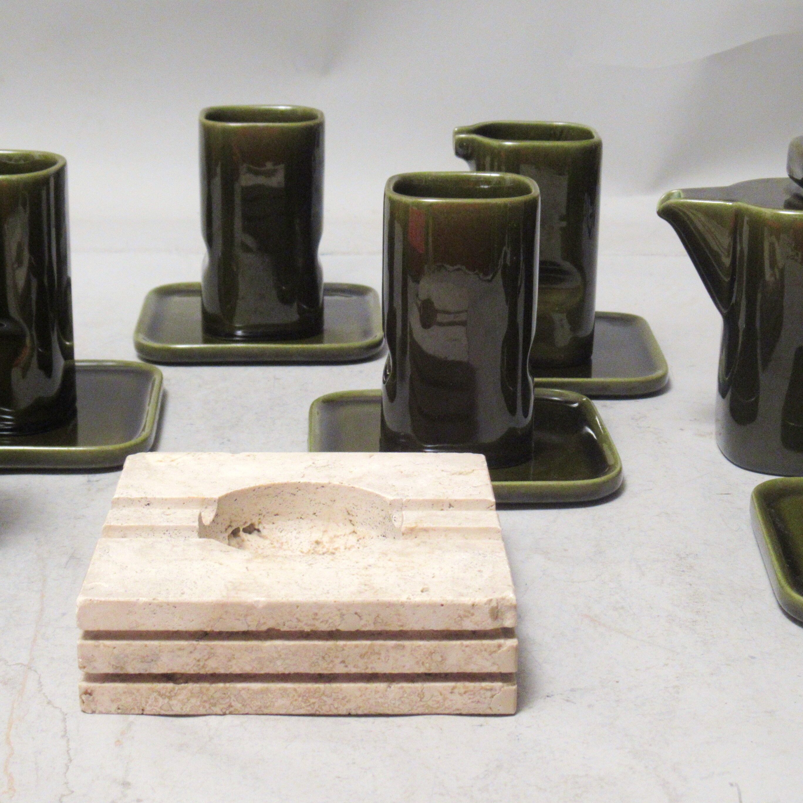 Travertine ashtray Frattelli Mannelli 70s