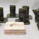 Travertine ashtray Frattelli Mannelli 70s