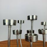 Vintage Habitat chandelier in stainless steel, 9 branches