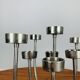 Chandelier Habitat vintage en inox, 9 branches