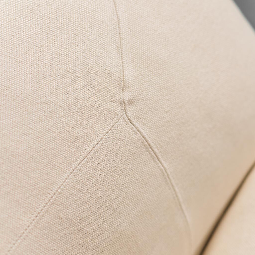 2 seater sofa in brown linen 70