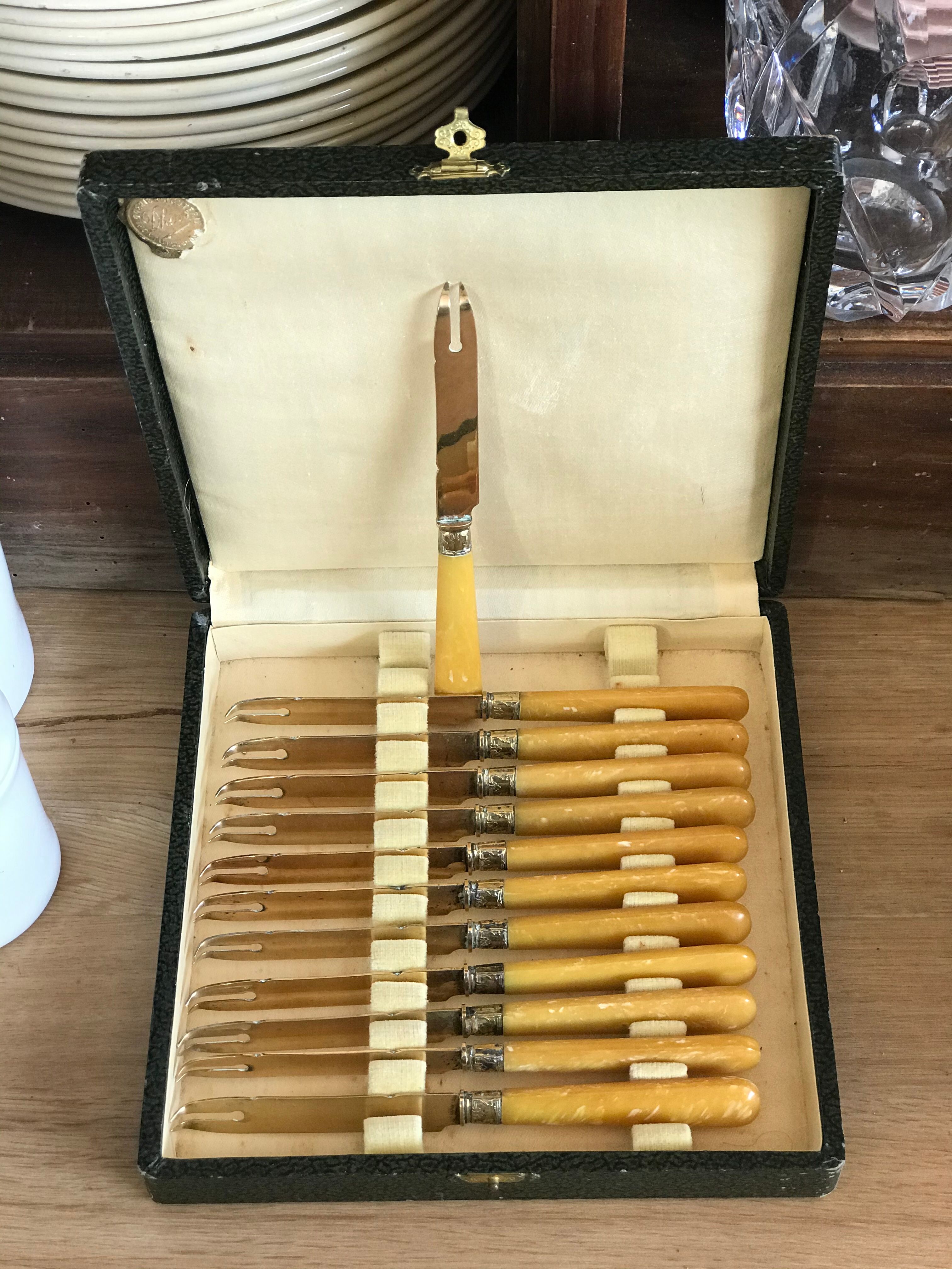 Antique cheese knives