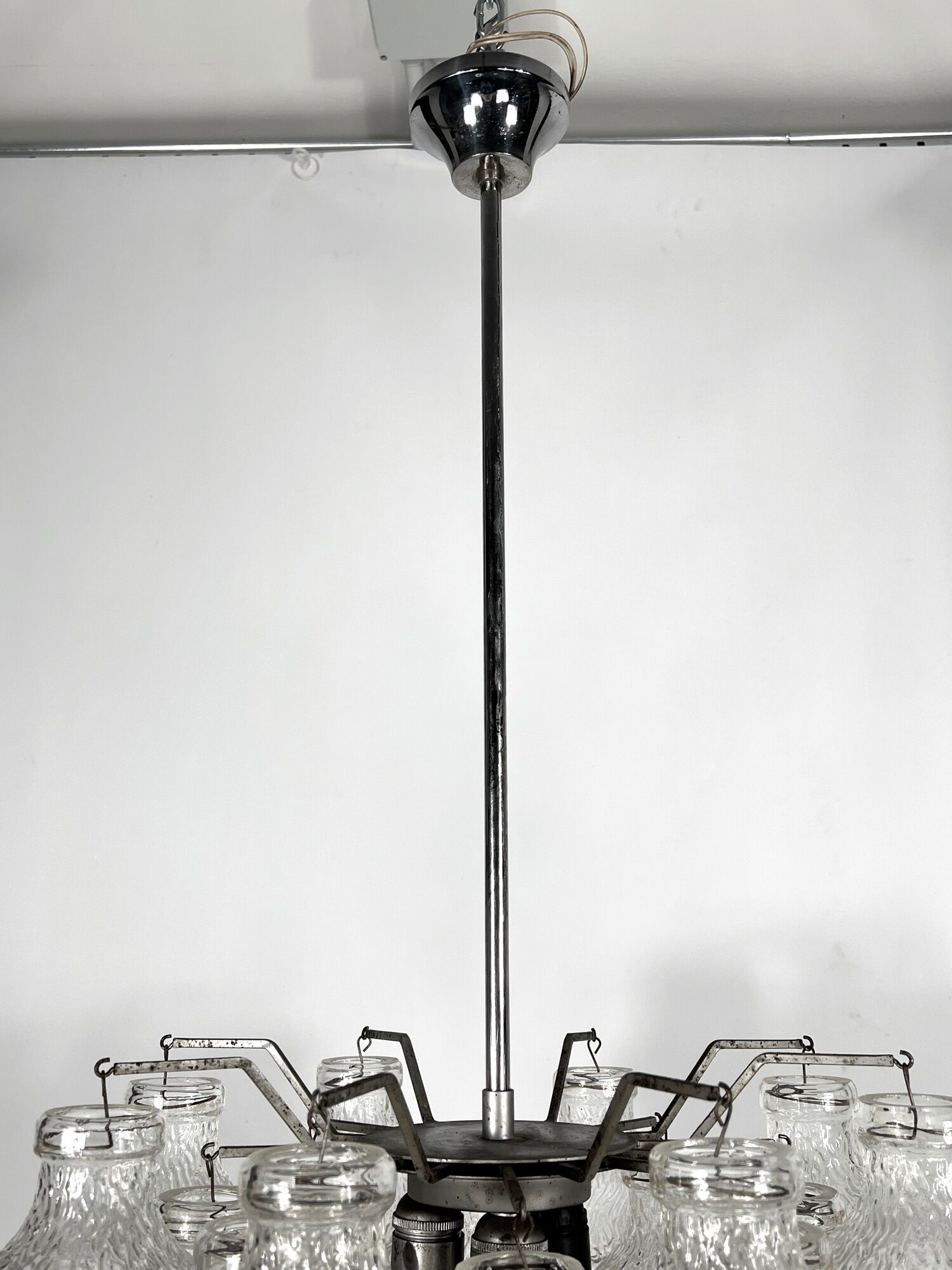 Mid-Century Murano Bubble Glass chandelier from 60s