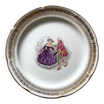 Dessert plate royal porcelain from vierzon