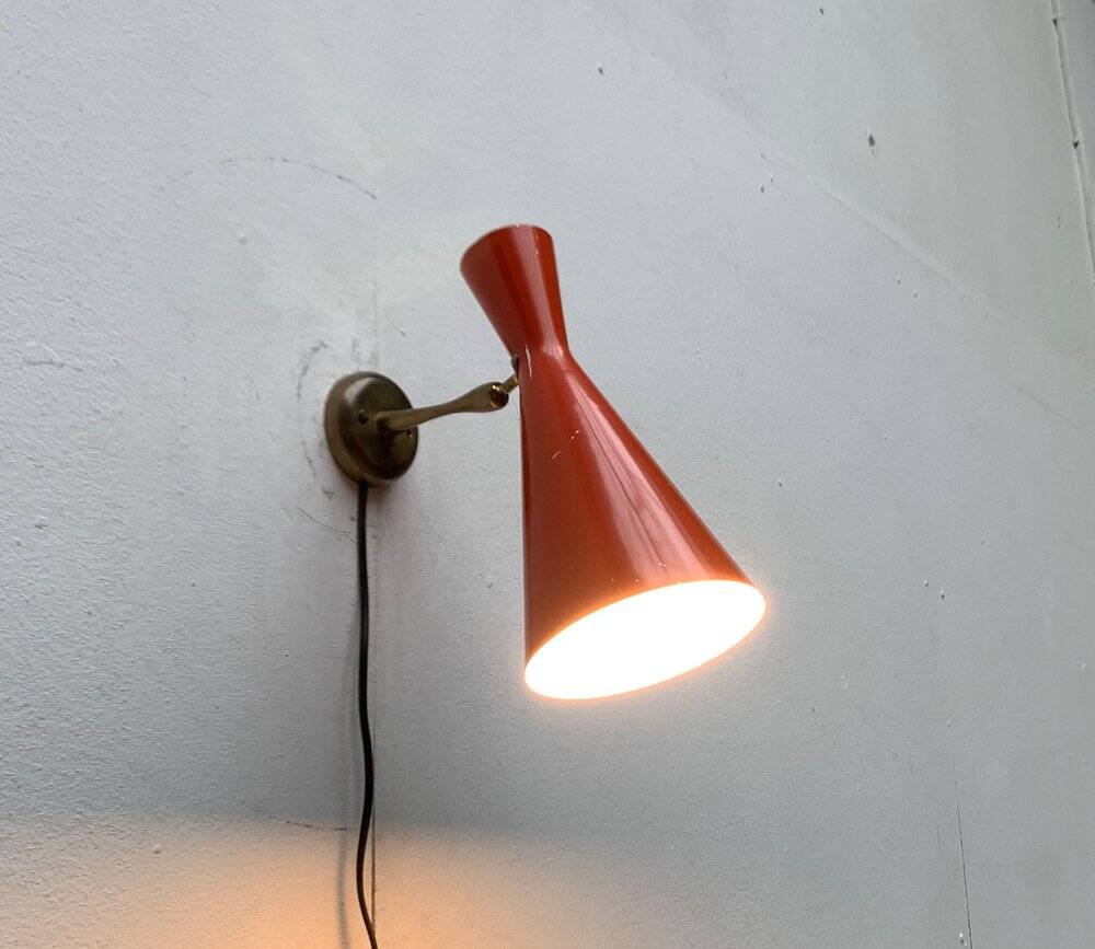 Mid-Century Diabolo Wall Lamps, 1960s, Set of 2