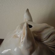 Ceramic horse head lamp base vintage horse lamp base design 70s