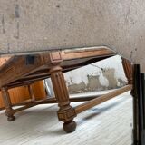 Black art deco mirror 65x46cm