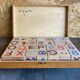 Jouet Jeu Ancien JEU JURA Bois Massif 28 Cubes + Boîte Origine Vintage