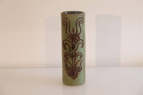 Vase rouleau en ceramique de jean varoqueux 1960