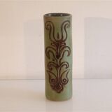 Ceramic roller vase by Jean Varoqueux, 1960