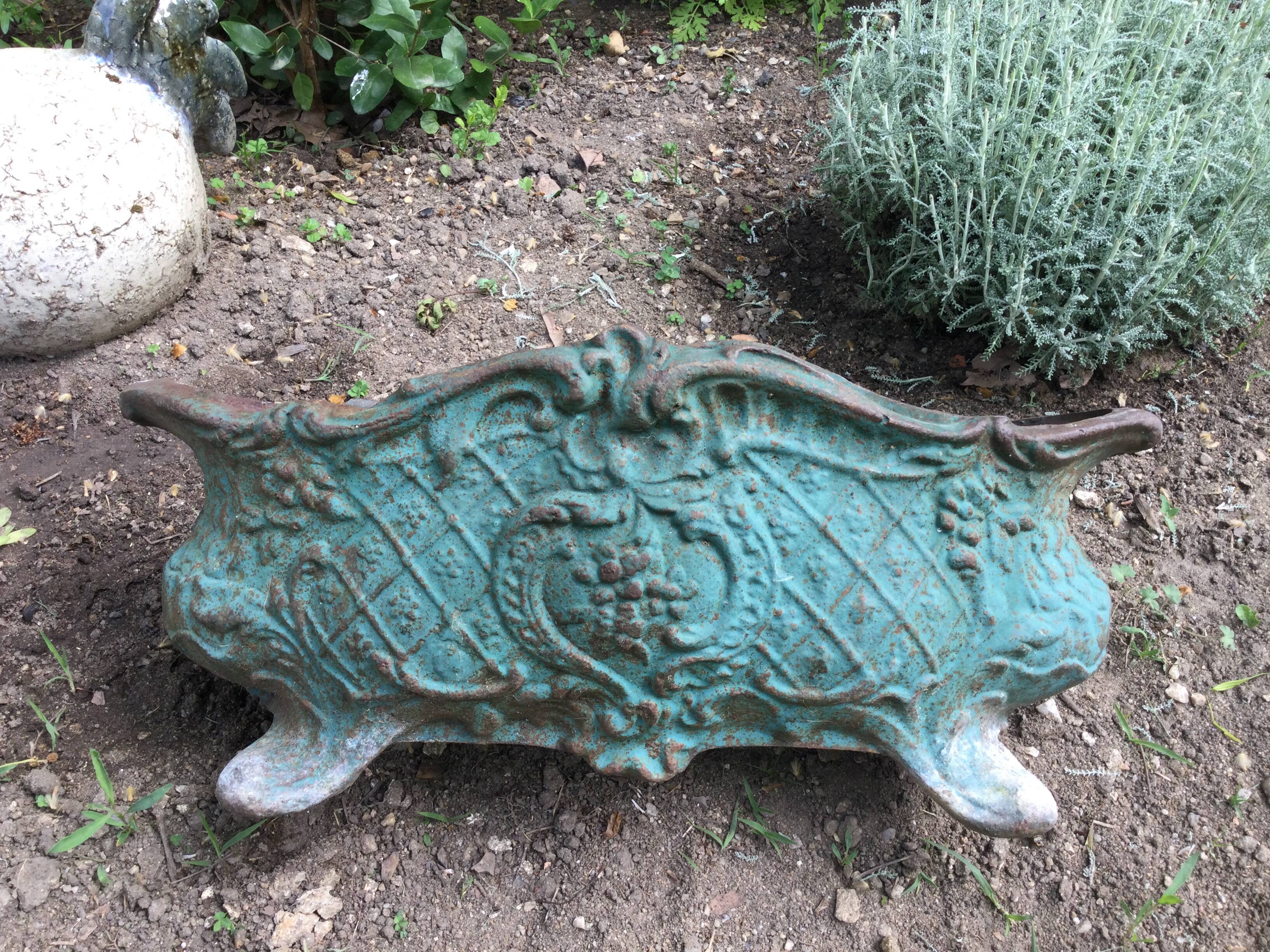 Antique cast iron planter