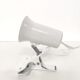 Spot lamp with clip Lita metal white 70s