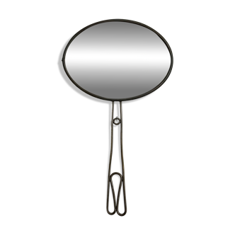 Early 20th century oval beveled mirror