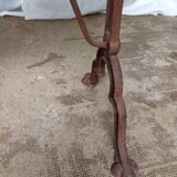 Antique bistro table with lion paws