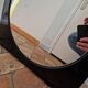 Old 60s Mirror in enamelled sheet metal