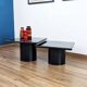 Lot de 2 tables basses gigognes Cidue, années 70