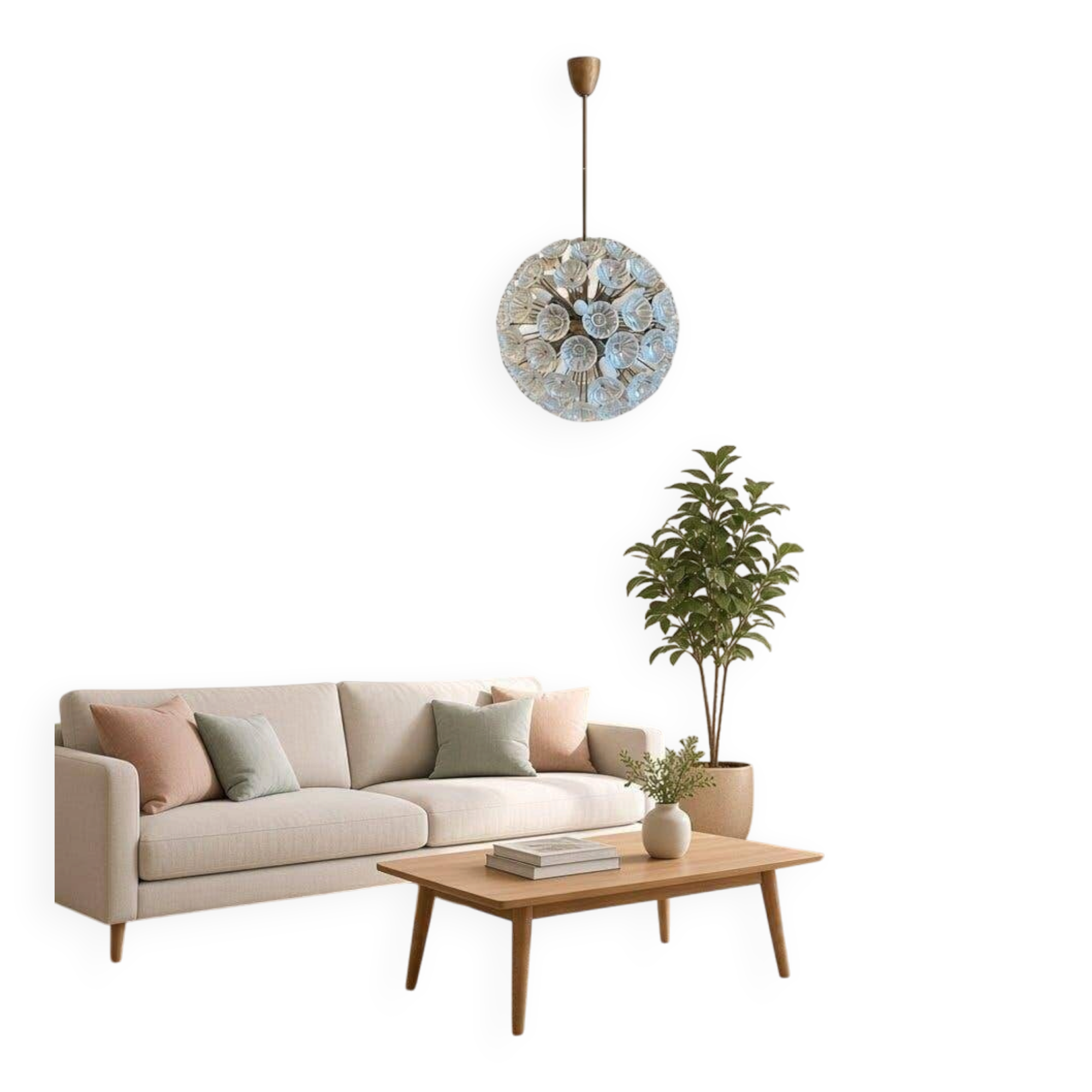 Suspension Sputnik au design vintage « Pissenlit »