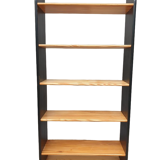 Black two-tone pine shelf