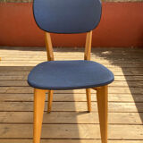 Blue bistro style chair