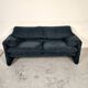 2-seater Maralunga velvet sofa