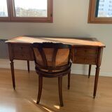 Bureau ancien Louis XVI merisier massif