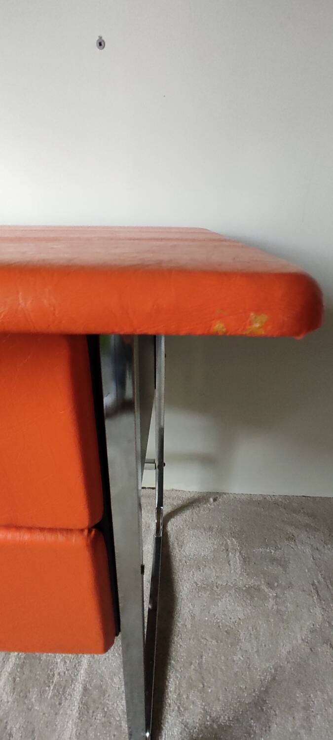 Chrome and skai desk from the 70s