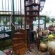 Spiral staircase in cast iron XXth