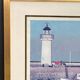 Countersigned lithograph couliou jean yves port de sauzon a belle ile