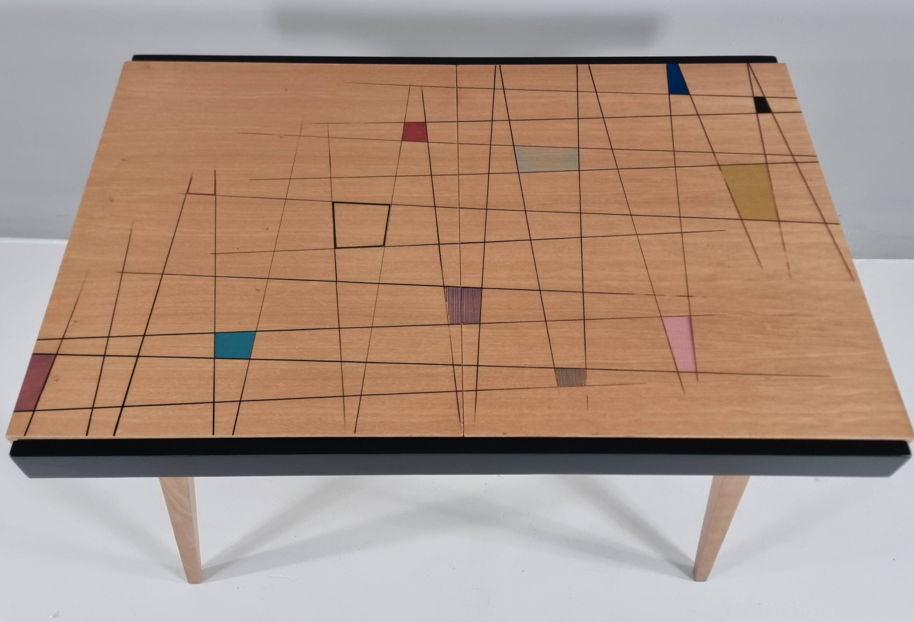Table vintage en frêne, années 1970