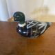 Vintage michel caugant duck-shaped ceramic terrine, france