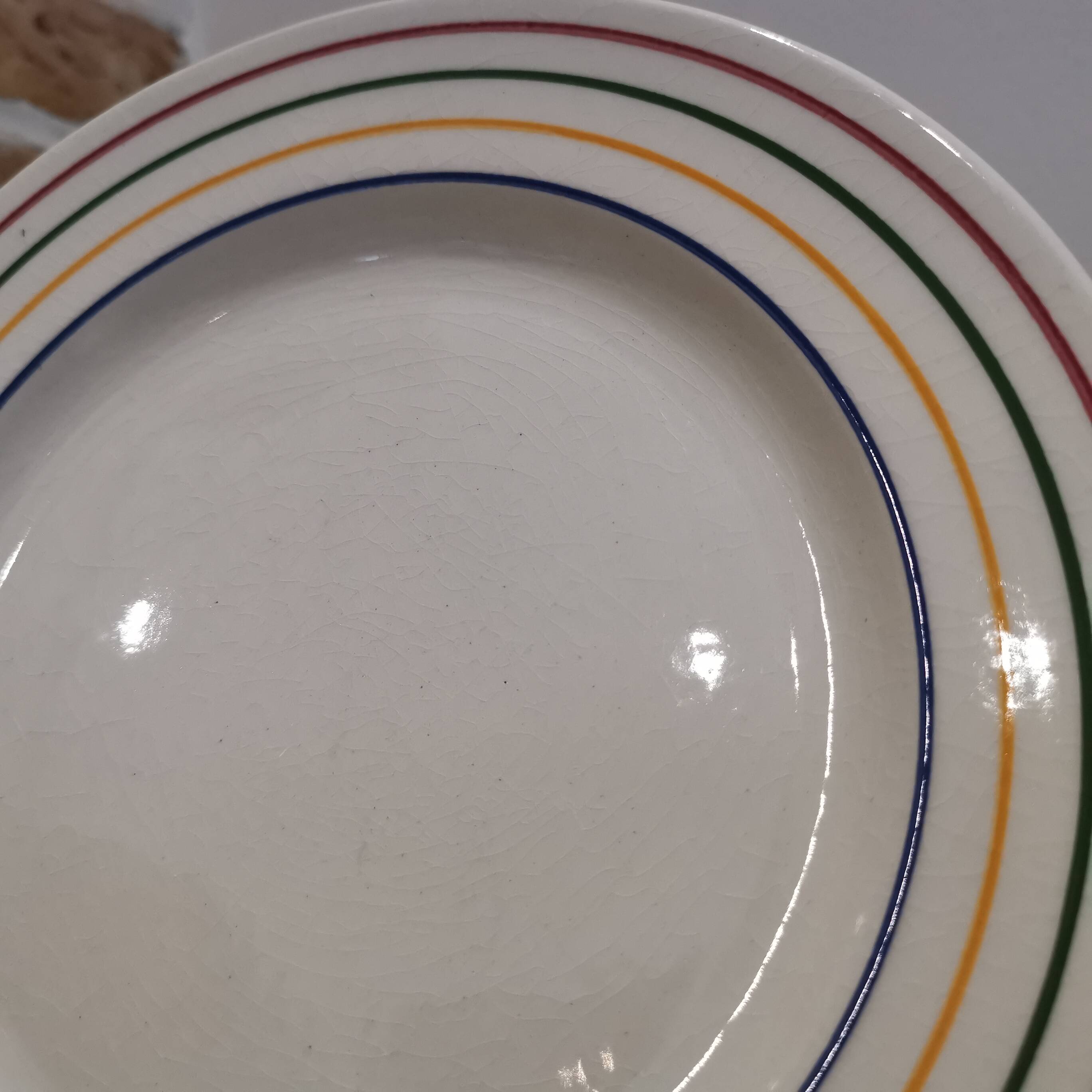 Série de 8 assiettes  à dessert Primula faïencerie italienne San Marciano Ceramiche
