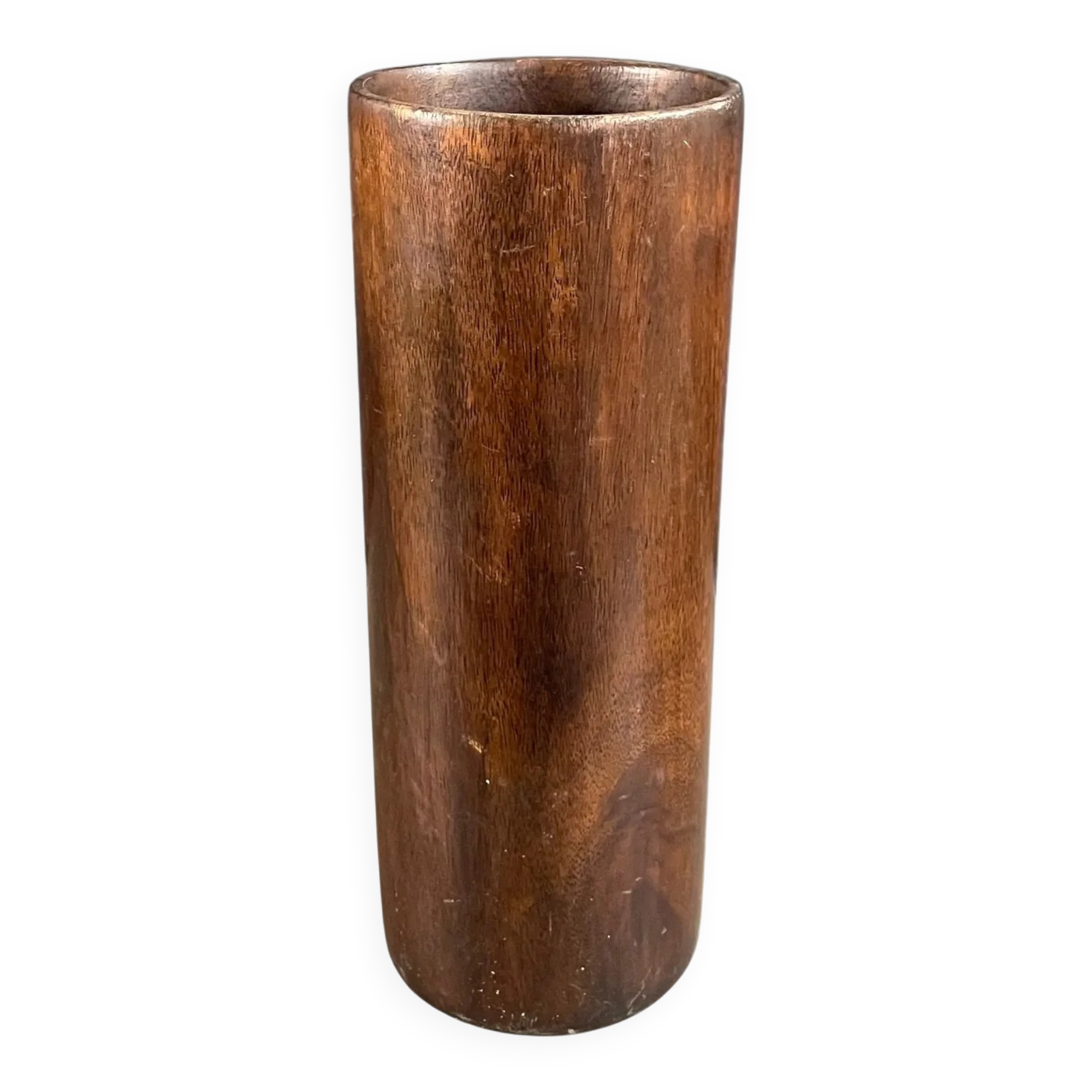 Vintage wooden plant pot