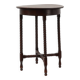 Art Deco round wooden side table with spindle legs, France circa 1900