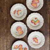 Vintage white slip plates