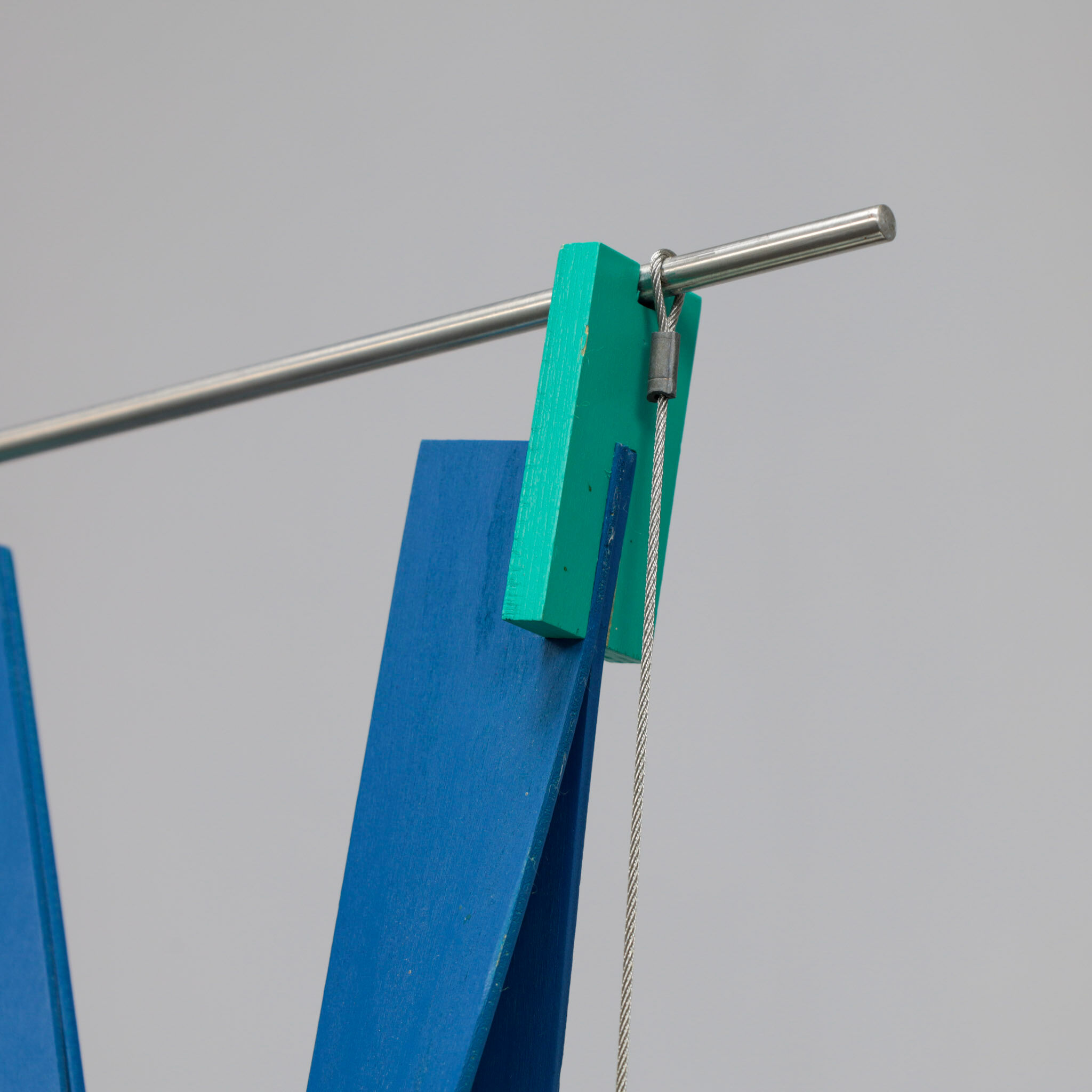 Constructivist sculpture "Yo-ga-ga" by Henk van Putten, Netherlands, 1990s