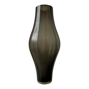 Vase vintage dépoli - gris