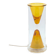 Vintage Oluce Nerolia Table Lamp in Clear and Orange Glass, Italian Design