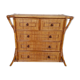 Commode en rotin