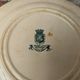 Set of 4 old opaque porcelain plates from Gien, Venice Terre de fer model
