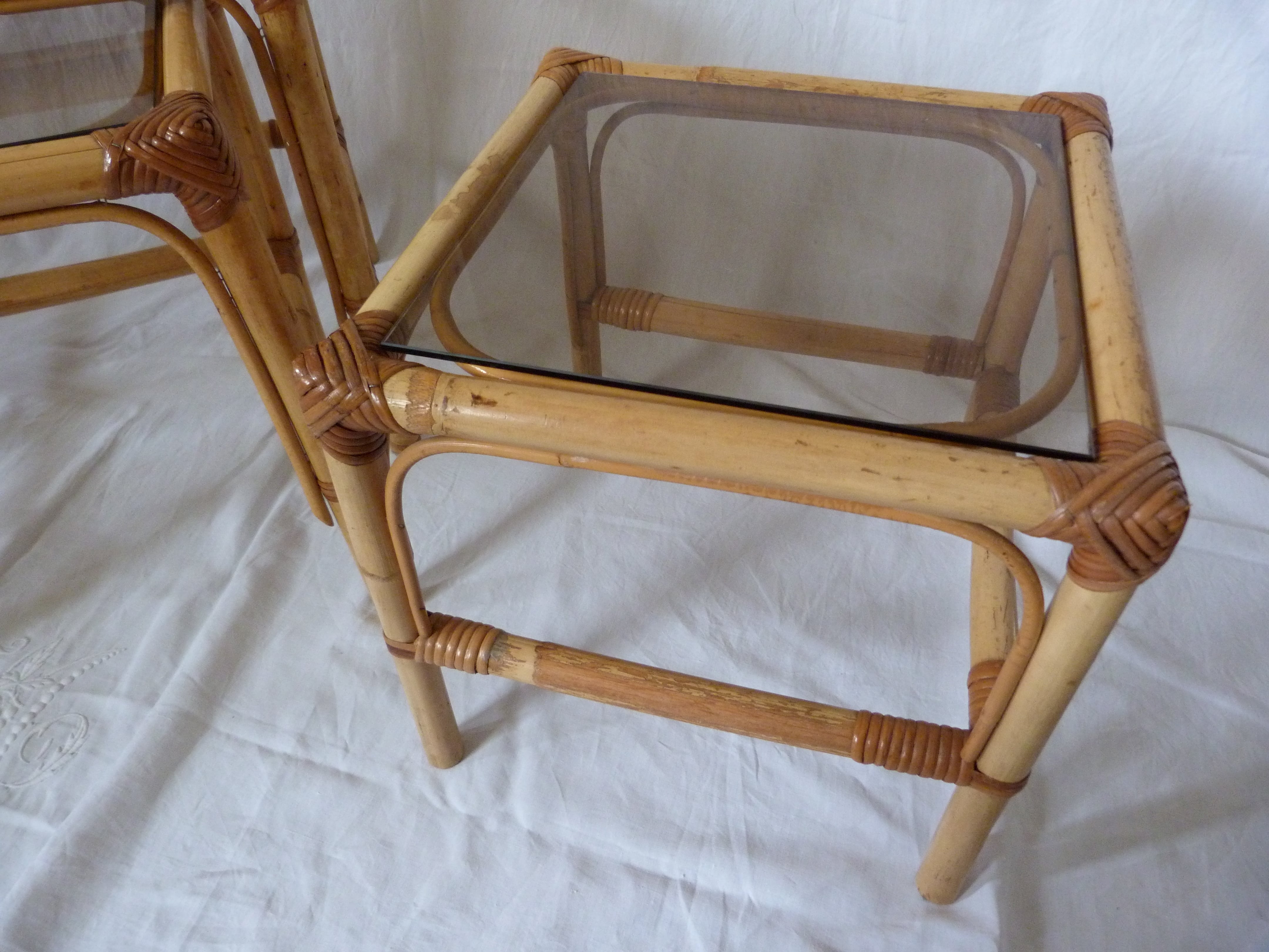 Bamboo nesting tables