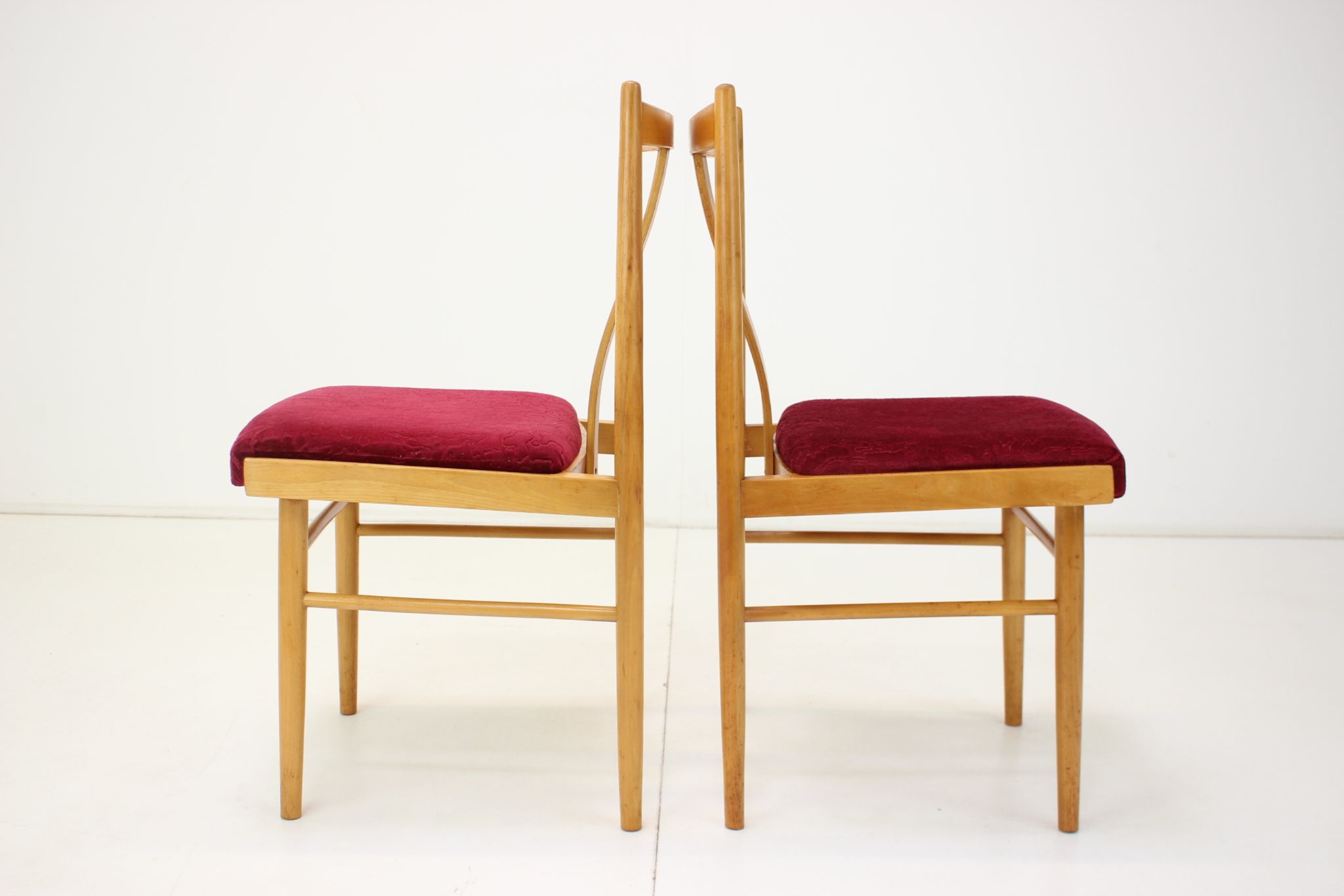 1970s Set of Four Dining Chairs, Czechoslovakia