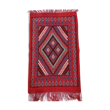 Tapis kilim berbère rouge 60x100cm