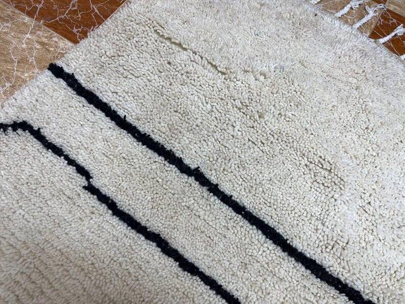 Tapis Beni Ouarain berbère en laine