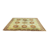 Persian wool rug in mustard velvet 250x350cm