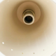 Italian flutte wall lamp ivory white