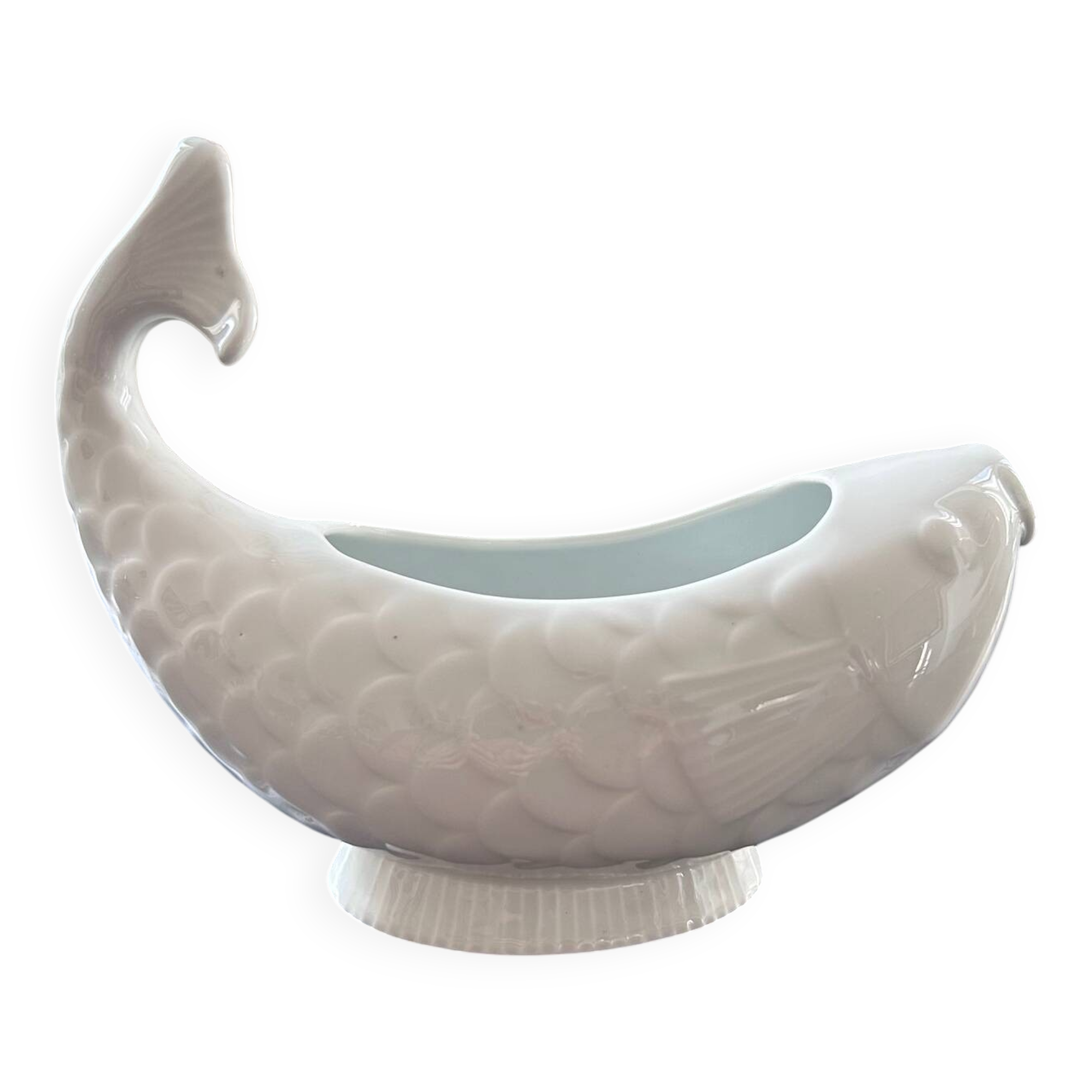 Porcelain fish sauceboat