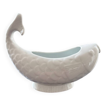 Porcelain fish sauceboat