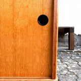 Golden oak sideboard