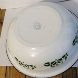 Peacock enamelled metal basin decoration